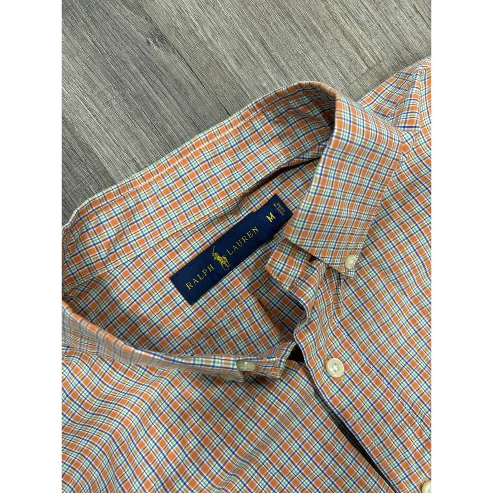Ralph Lauren Size Medium Men's‎ Long Sleeve Button Down Shirt Plaid